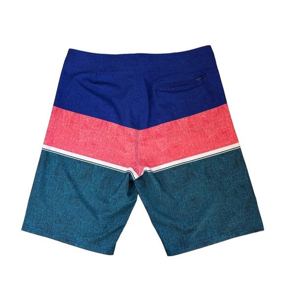 Old Navy Swim Trunks Color Block Boardshorts Mens Size 34 Lace Up California 10" - Picture 4 of 12
